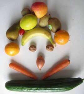 Sculpture fruits et légumes